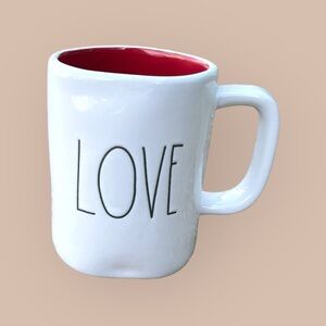 Rae Dunn LOVE Mug Red Inside